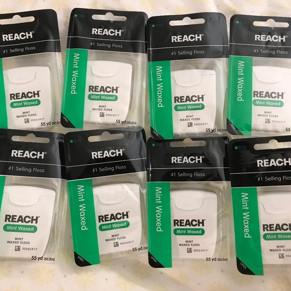 Reach mint waxed dental floss 8 packs dental - Picture 1 of 2